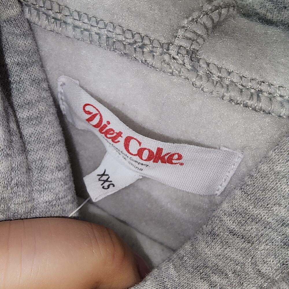 Diet Coke gray women's hoodie XXS - Picture 2 of 5